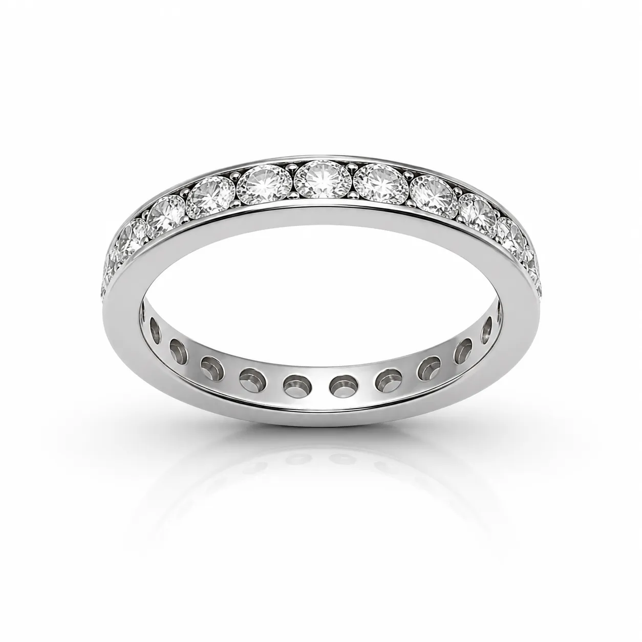 Oravelux Eternity Line Moissanite Yüzük