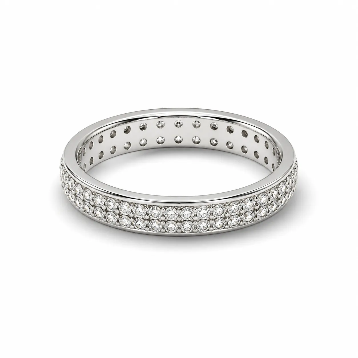 Oravelux Double Eternity Moissanite Yüzük