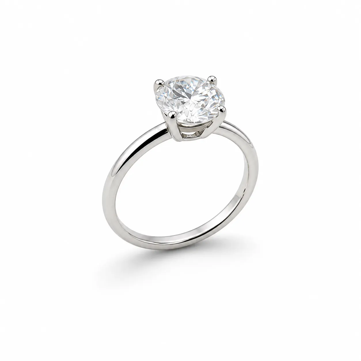 Oravelux Classic Solitaire Moissanite Yüzük