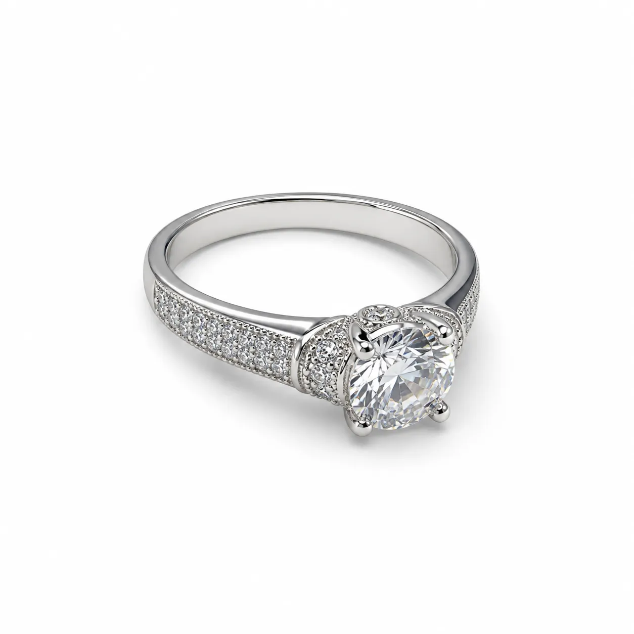 Oravelux Royal Shine Moissanite Tek Taş Yüzük