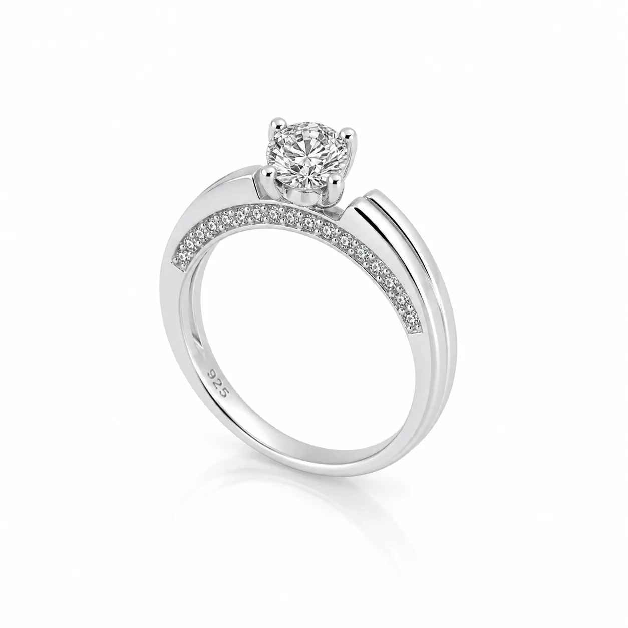 Oravelux Duo Shine Moissanite Yüzük